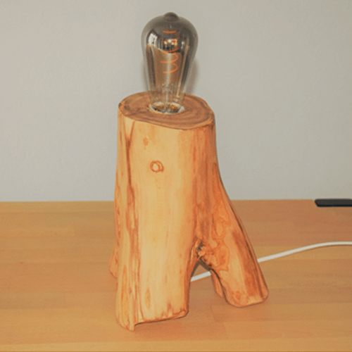 Επιτραπέζιο φωτιστικό απο ξύλο ελιάς 13

