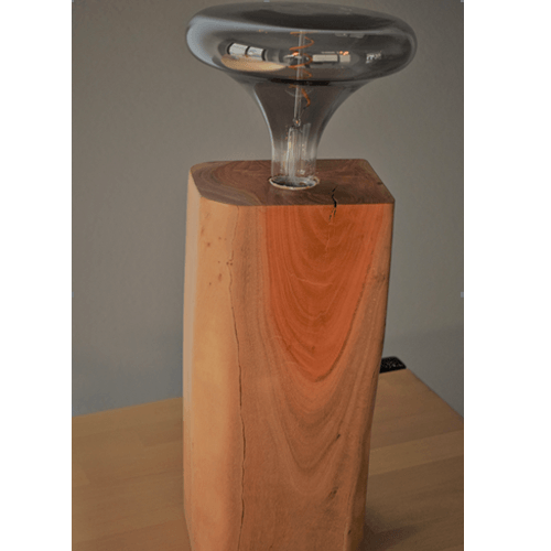 eycalyptus wood  table lamp