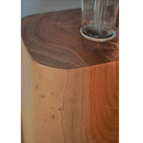 eycalyptus wood  table lamp