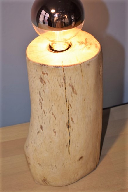 oak wood table lamp