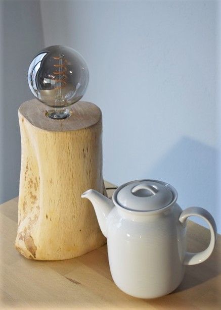 oak wood table lamp